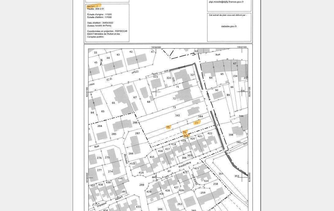 Annonces AMNEVILLE : Terrain | ENNERY (57365) | 0 m2 | 195 000 &euro; 